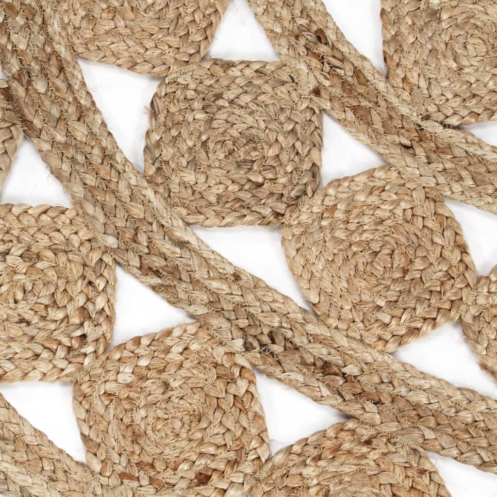 Handmade Rug Braided Jute 120 cm - OLBRIT