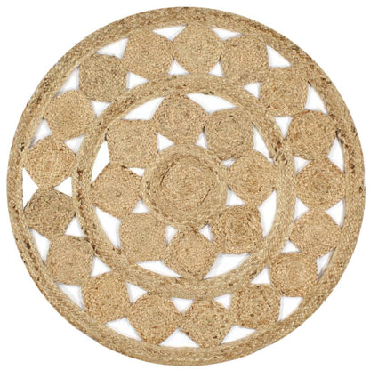 Handmade Rug Braided Jute 150 cm - OLBRIT