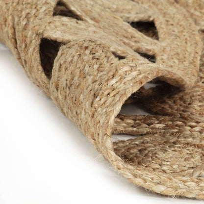 Handmade Rug Braided Jute 150 cm - OLBRIT