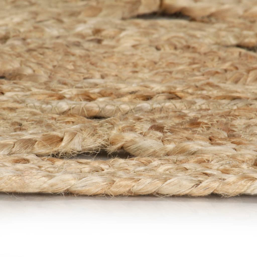 Handmade Rug Braided Jute 150 cm - OLBRIT