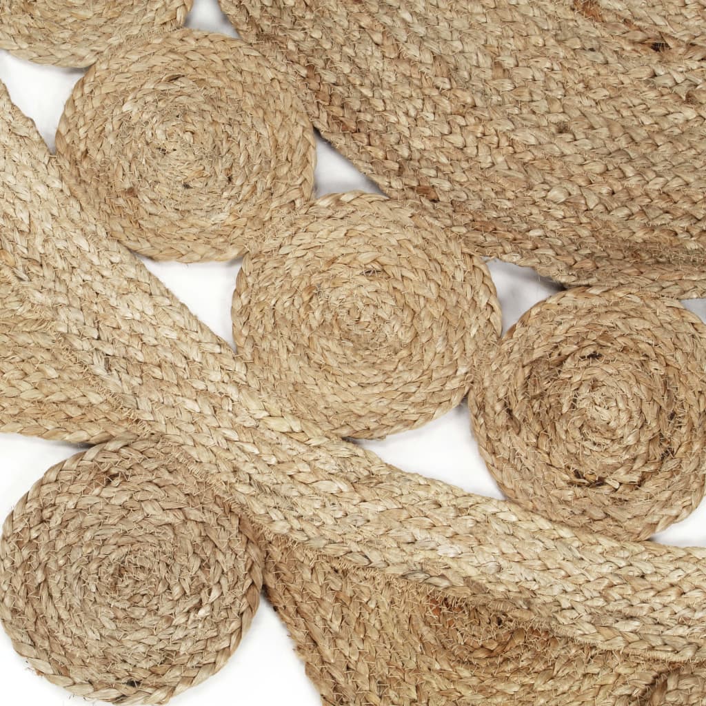 Handmade Rug Braided Jute 90 cm - OLBRIT
