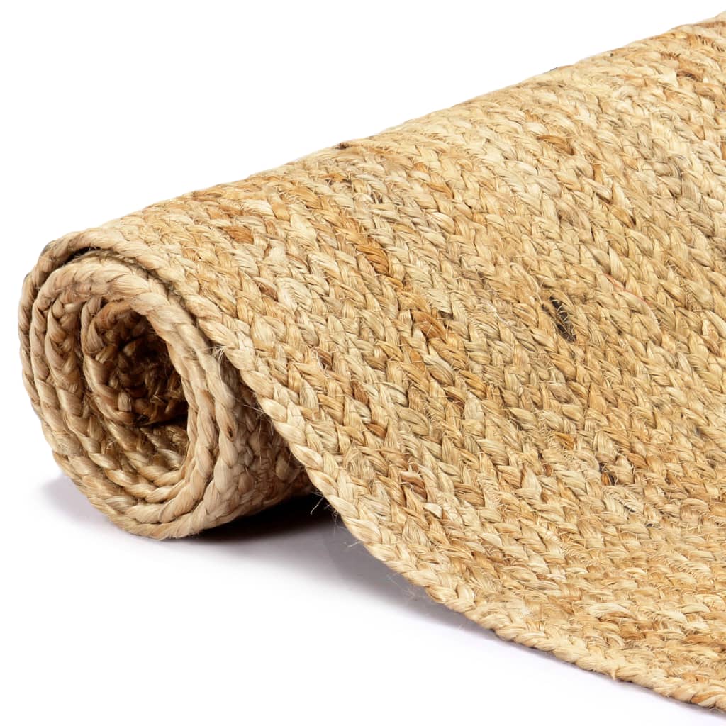 Handmade Rug Jute Natural 80x160 cm - OLBRIT