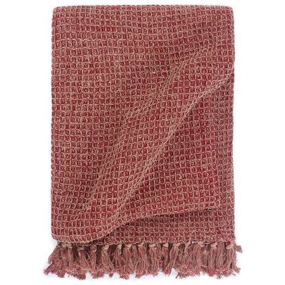 Throw Cotton 125x150 cm Burgundy - OLBRIT