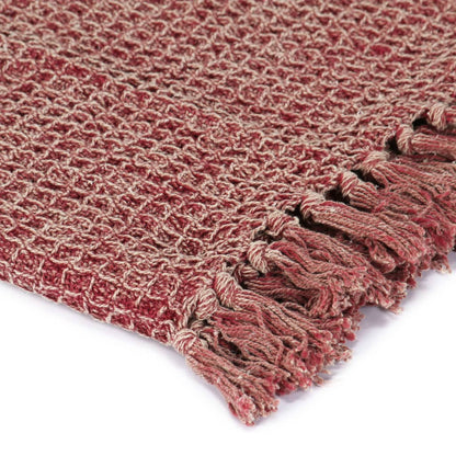 Throw Cotton 125x150 cm Burgundy - OLBRIT