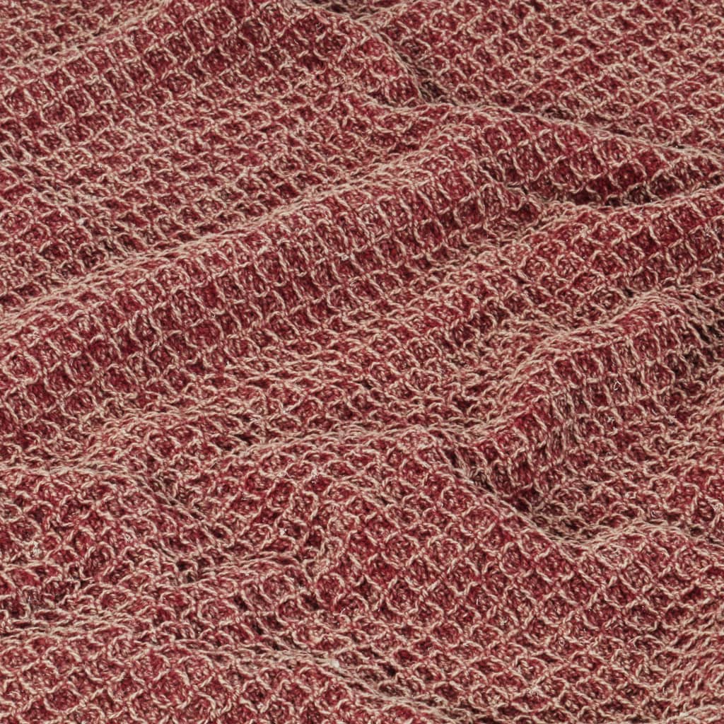 Throw Cotton 125x150 cm Burgundy - OLBRIT