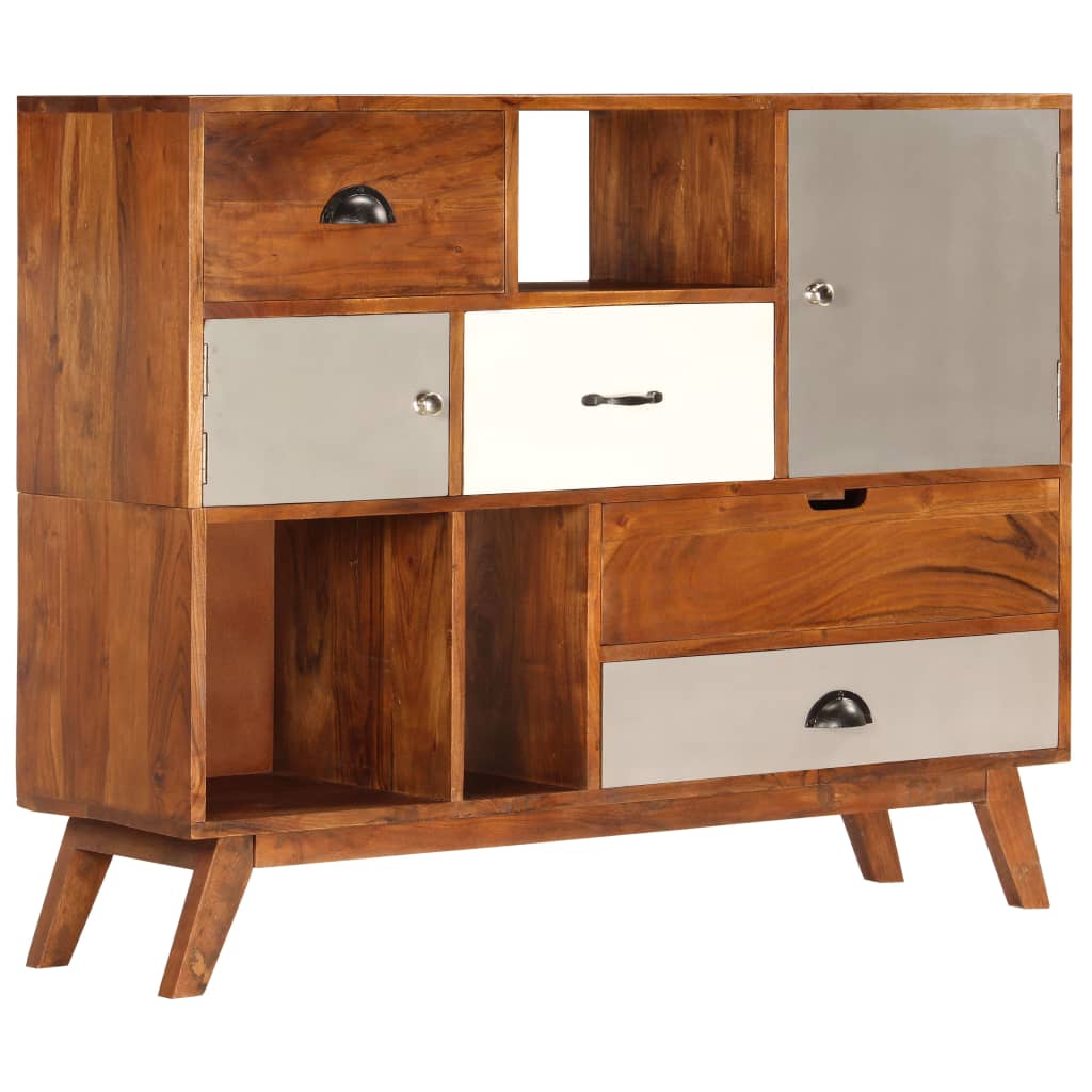 Sideboard 115x35x86 cm Solid Acacia Wood - OLBRIT