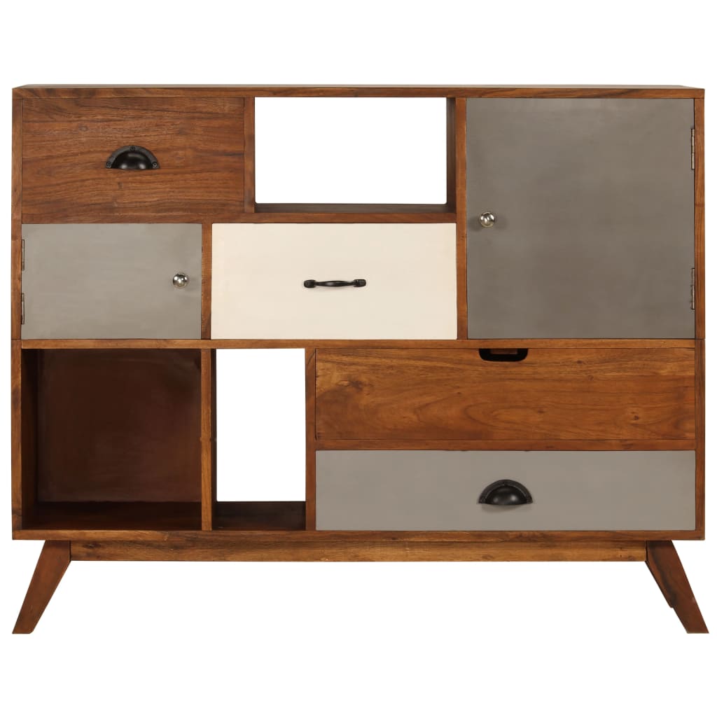 Sideboard 115x35x86 cm Solid Acacia Wood - OLBRIT