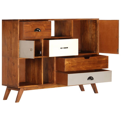 Sideboard 115x35x86 cm Solid Acacia Wood - OLBRIT