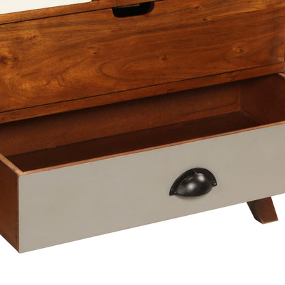 Sideboard 115x35x86 cm Solid Acacia Wood - OLBRIT