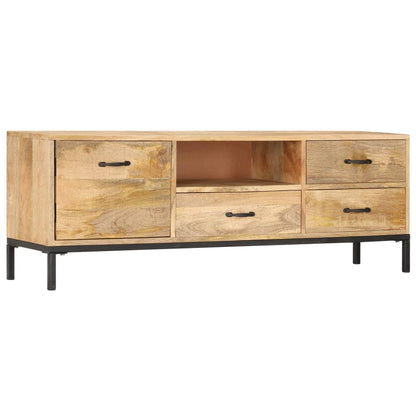 TV Cabinet 130x30x45 cm Solid Mango Wood - OLBRIT