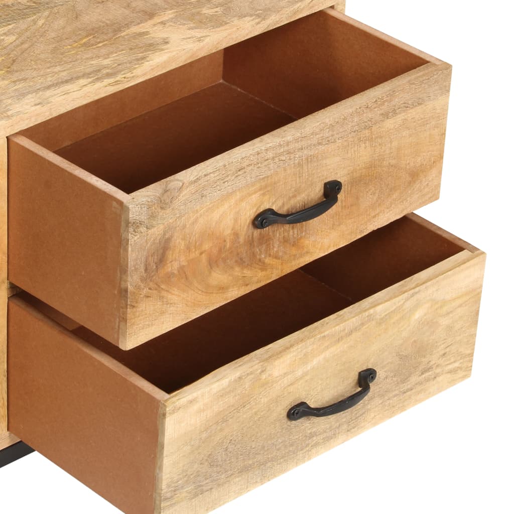 TV Cabinet 130x30x45 cm Solid Mango Wood - OLBRIT
