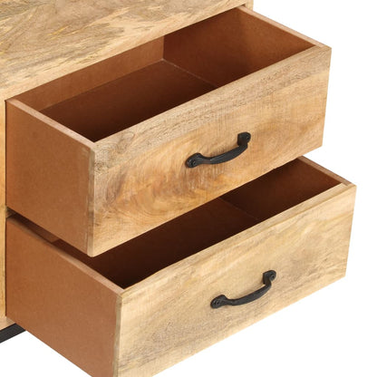 TV Cabinet 130x30x45 cm Solid Mango Wood - OLBRIT