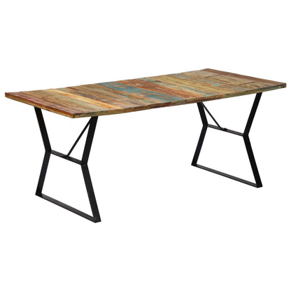 Dining Table 180x90x76 cm Solid Reclaimed Wood - OLBRIT