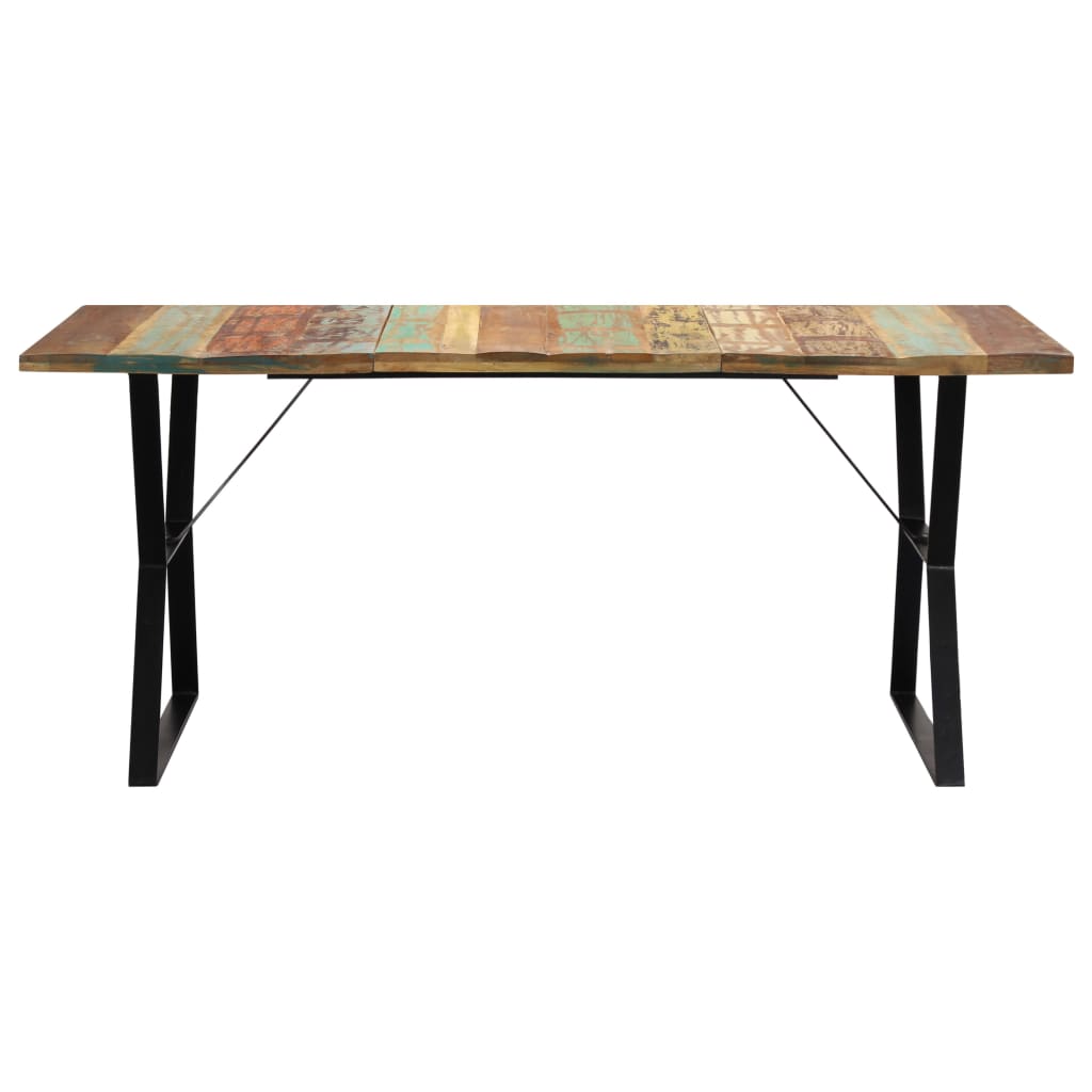 Dining Table 180x90x76 cm Solid Reclaimed Wood - OLBRIT