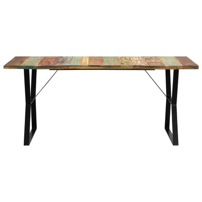 Dining Table 180x90x76 cm Solid Reclaimed Wood - OLBRIT
