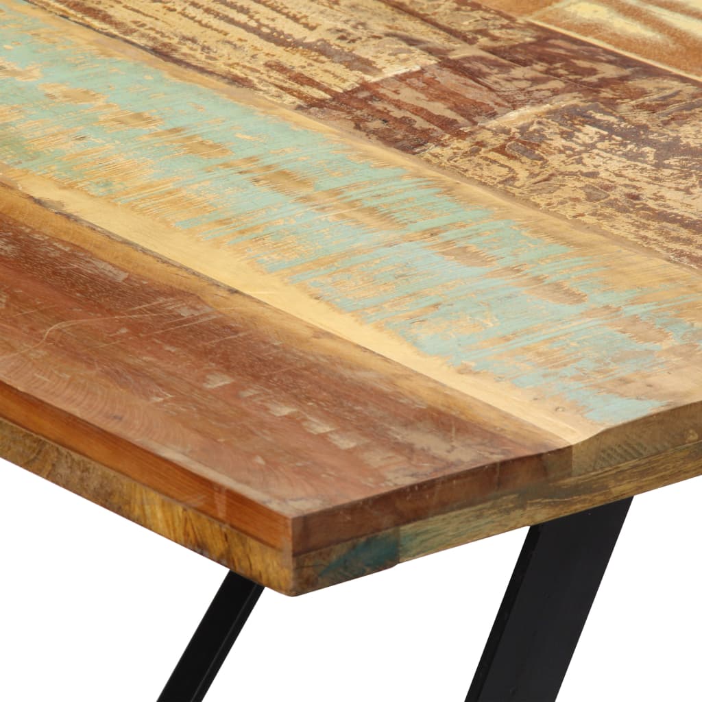 Dining Table 180x90x76 cm Solid Reclaimed Wood - OLBRIT