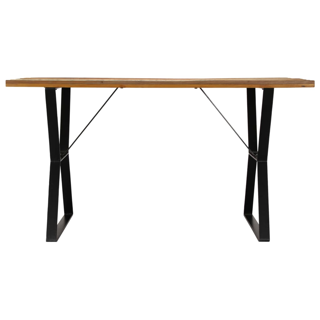 Dining Table 140x80x76 cm Solid Reclaimed Wood - OLBRIT