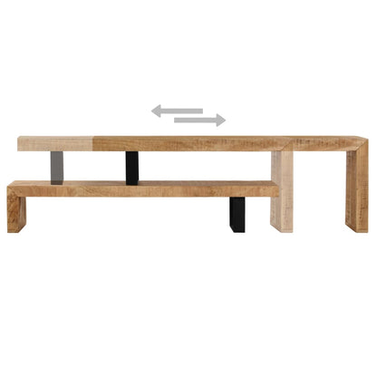 TV Stand Solid Mango Wood - OLBRIT