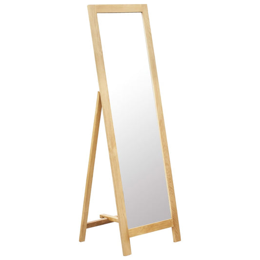 Freestanding Mirror 48x46.5x150 cm Solid Oak Wood - OLBRIT