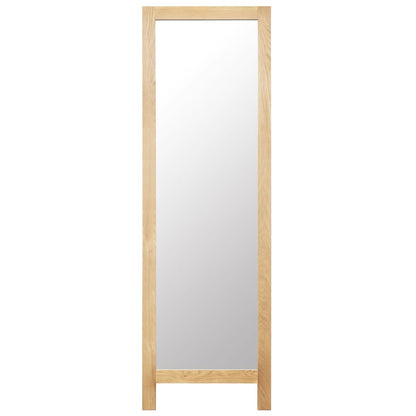 Freestanding Mirror 48x46.5x150 cm Solid Oak Wood - OLBRIT