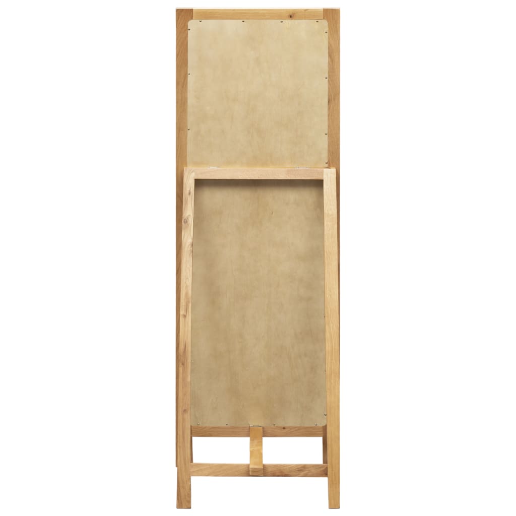 Freestanding Mirror 48x46.5x150 cm Solid Oak Wood - OLBRIT