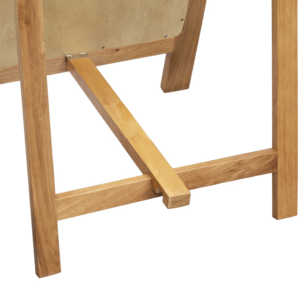 Freestanding Mirror 48x46.5x150 cm Solid Oak Wood - OLBRIT