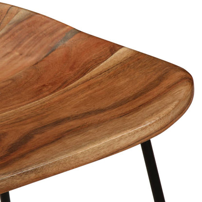 Bar Stools 2 pcs Solid Acacia Wood - OLBRIT