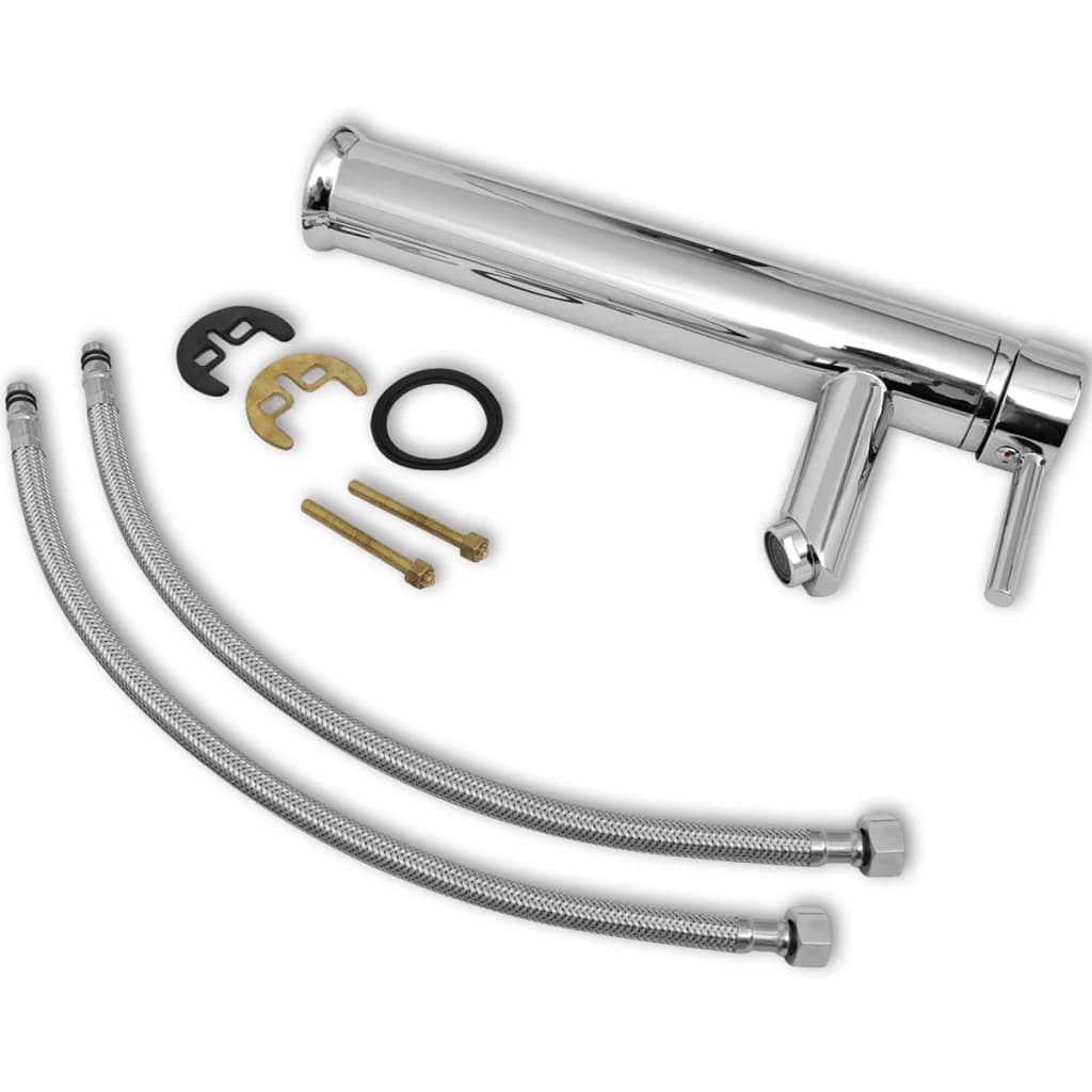 Bathroom Faucet Mixer Taps 2 pcs Chrome - OLBRIT