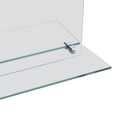 Wall Mirror with Shelf 30x50 cm Tempered Glass - OLBRIT