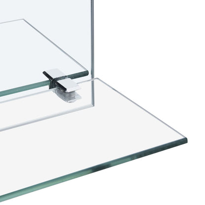 Wall Mirror with Shelf 30x50 cm Tempered Glass - OLBRIT