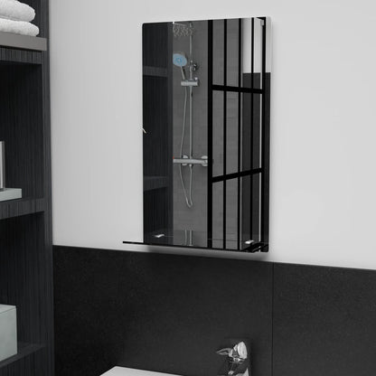 Wall Mirror with Shelf 30x50 cm Tempered Glass - OLBRIT