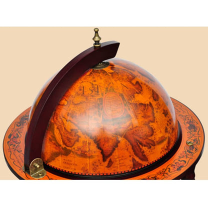 Globe Bar Wine Stand Eucalyptus Wood - OLBRIT
