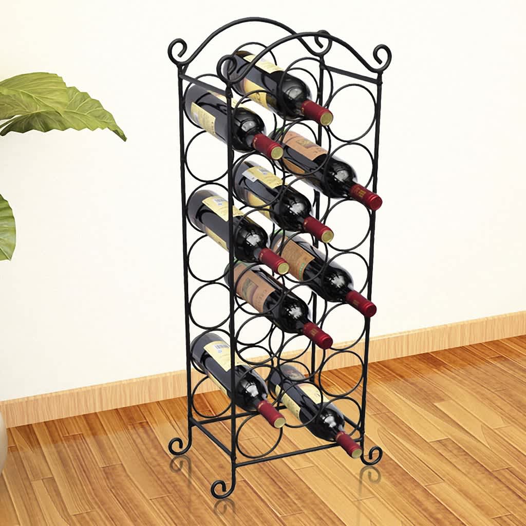 Wine Rack for 21 Bottles Metal - OLBRIT