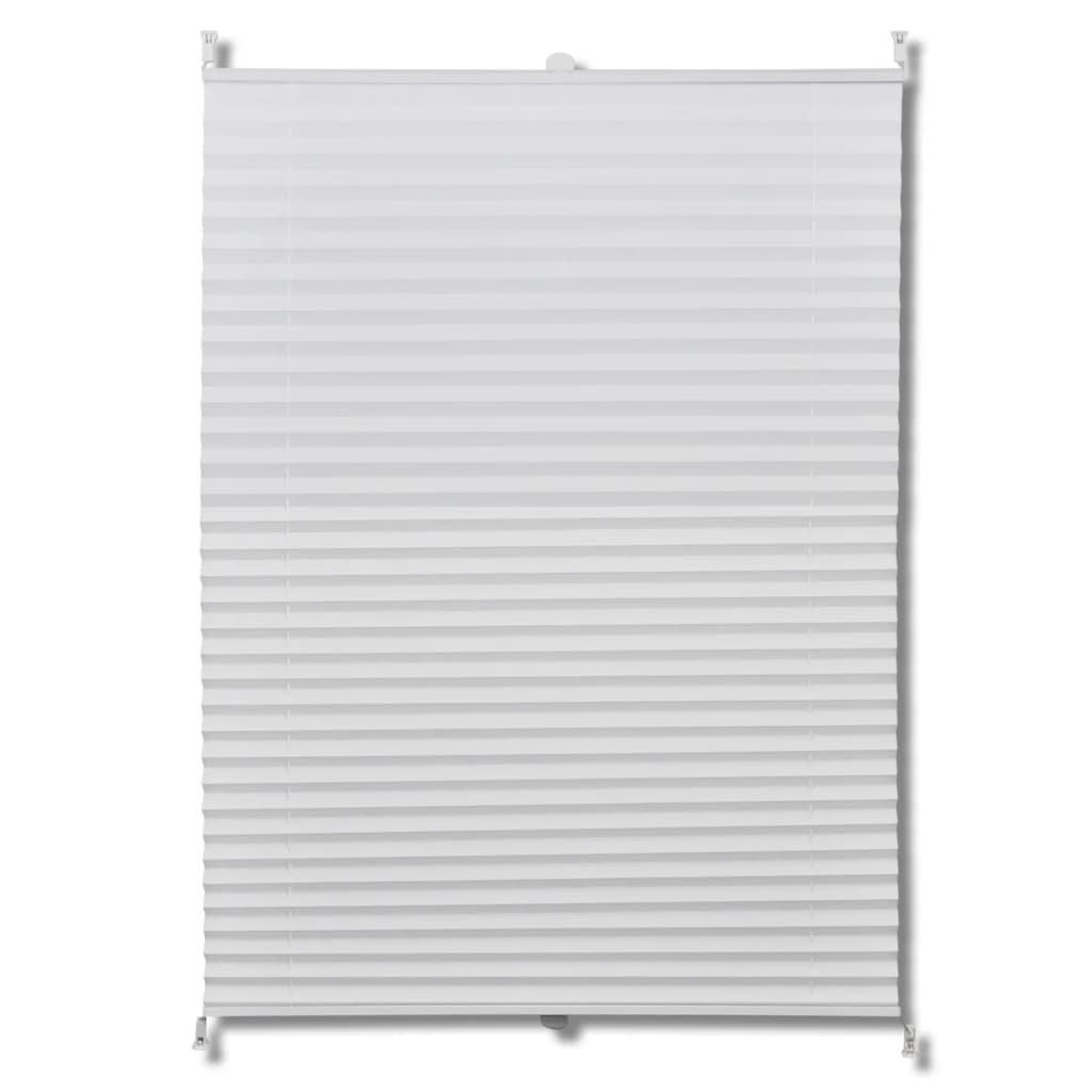 White Pleated Blind 40x100cm - OLBRIT
