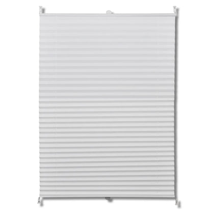 White Pleated Blind 40x100cm - OLBRIT