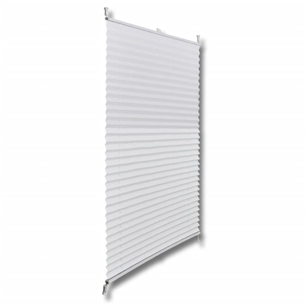 White Pleated Blind 40x100cm - OLBRIT