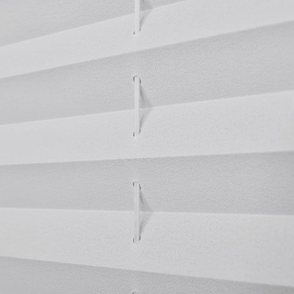 White Pleated Blind 40x100cm - OLBRIT