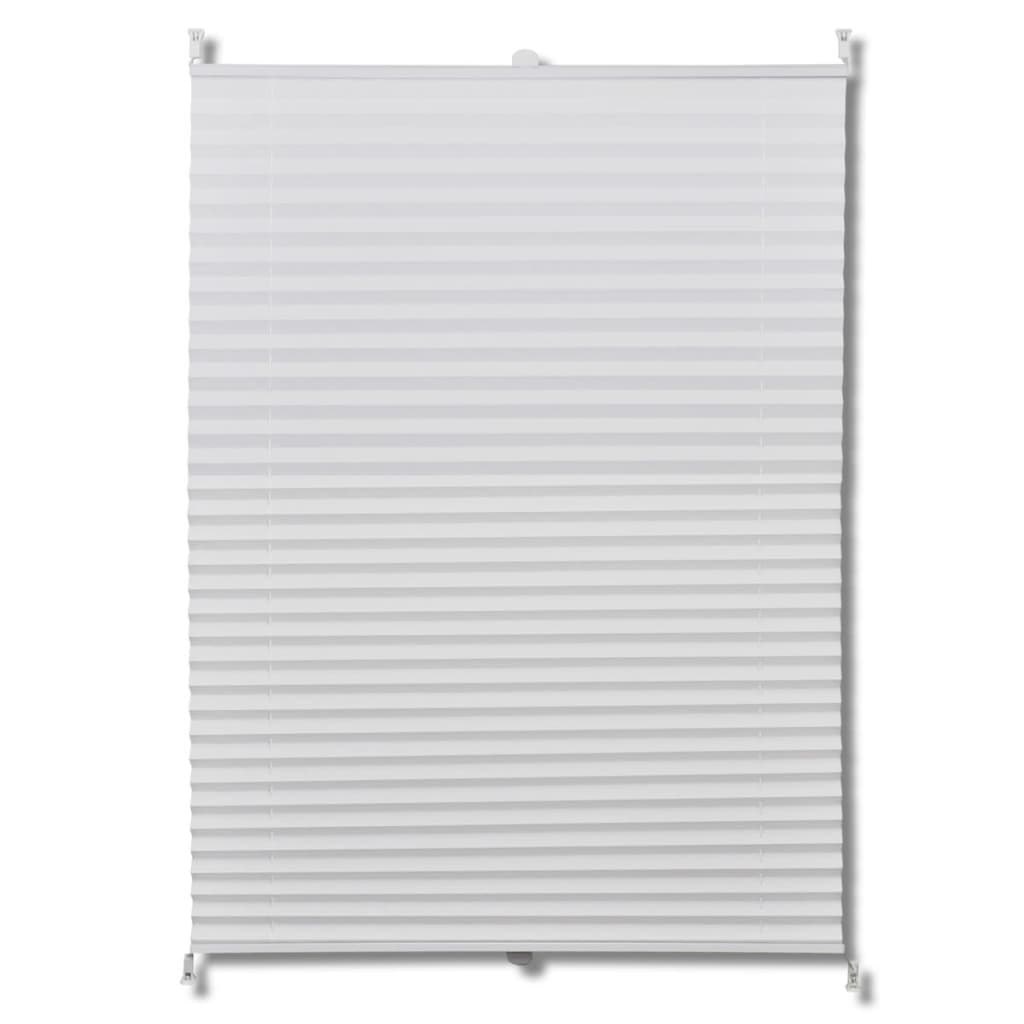 White Pleated Blind 40x200cm - OLBRIT