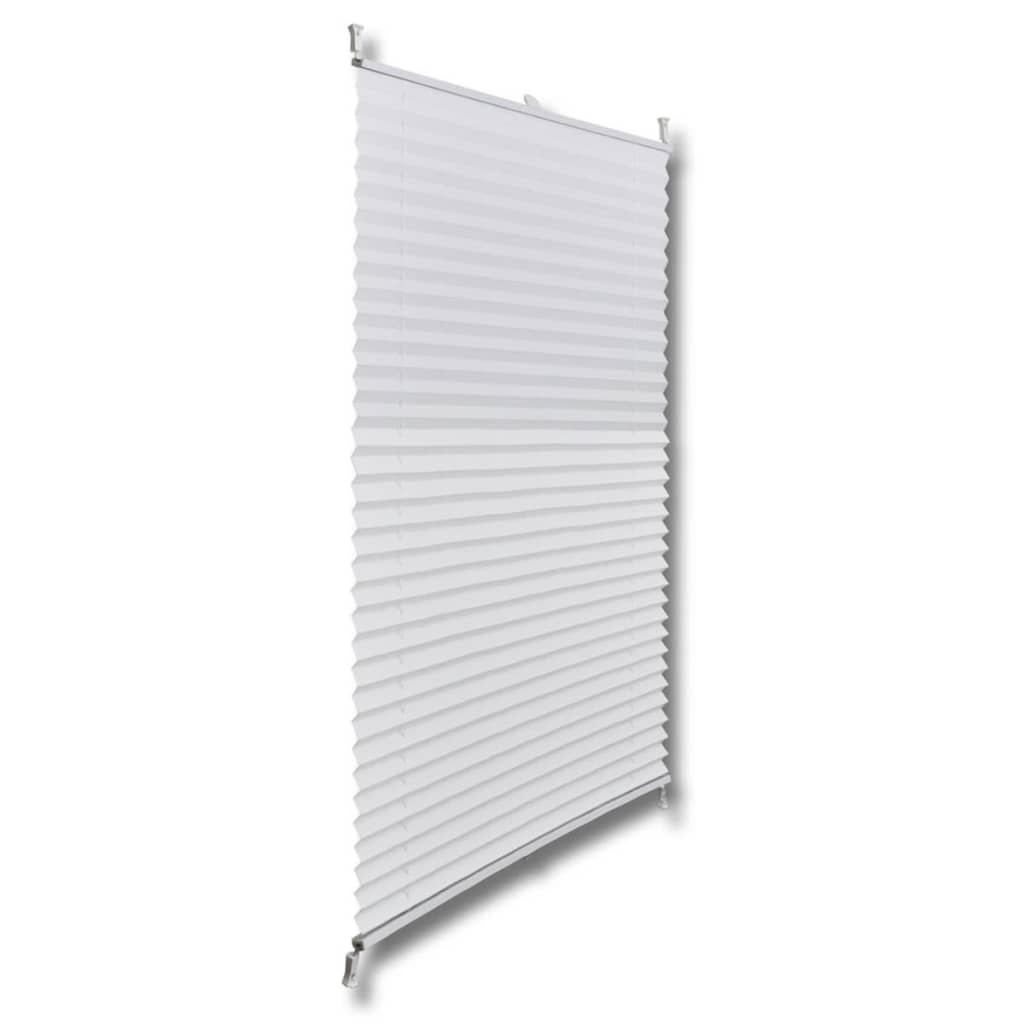 White Pleated Blind 40x200cm - OLBRIT