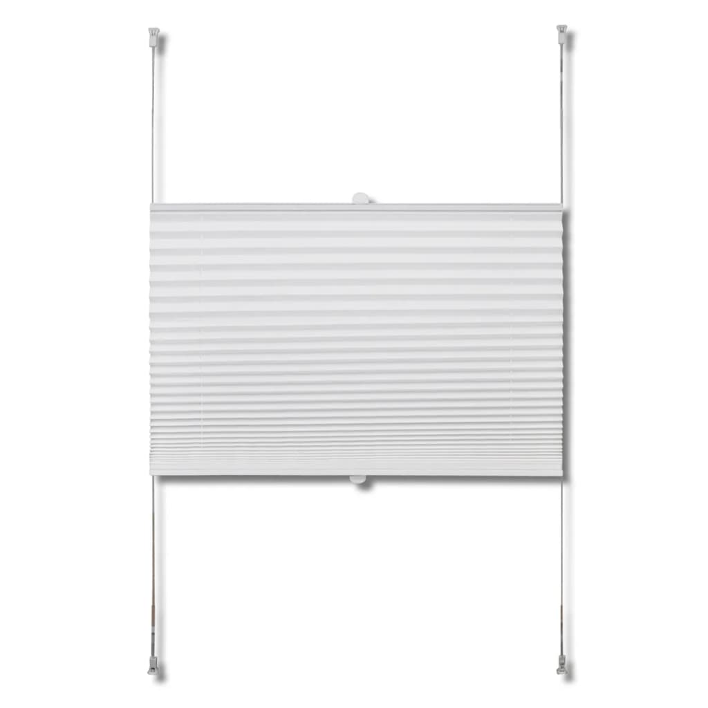 White Pleated Blind 40x200cm - OLBRIT