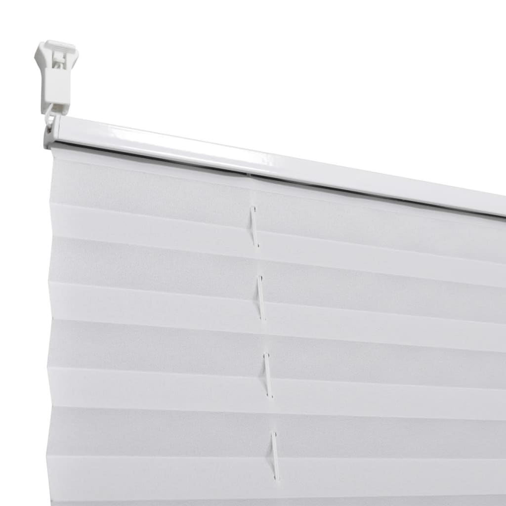 White Pleated Blind 40x200cm - OLBRIT