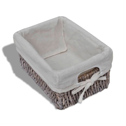 Wooden Storage Rack 5 Weaving Baskets Brown - OLBRIT