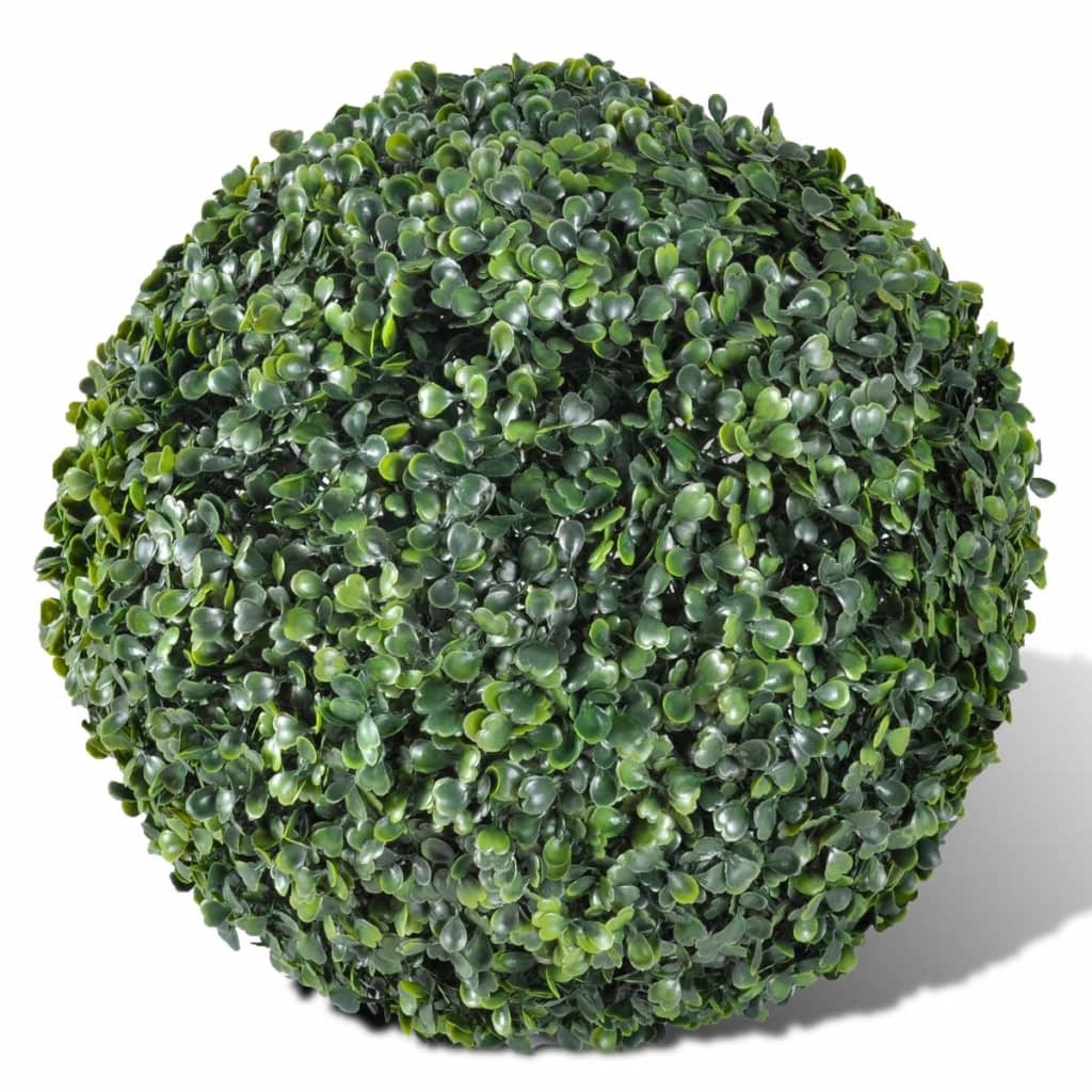 Artificial Leaf Topiary Ball 27 cm Solar LED String 2 pcs - OLBRIT