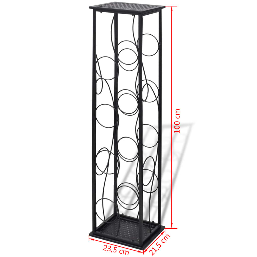 Wine Rack for 8 Bottles Metal - OLBRIT