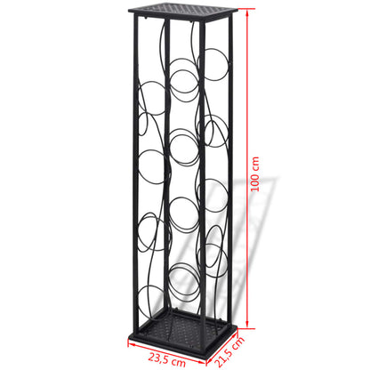Wine Rack for 8 Bottles Metal - OLBRIT
