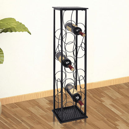 Wine Rack for 8 Bottles Metal - OLBRIT