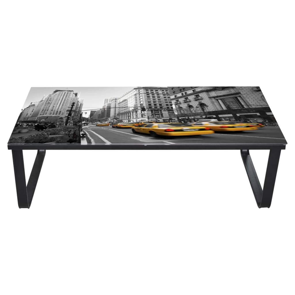 Coffee Table with Glass Top Rectangular - OLBRIT