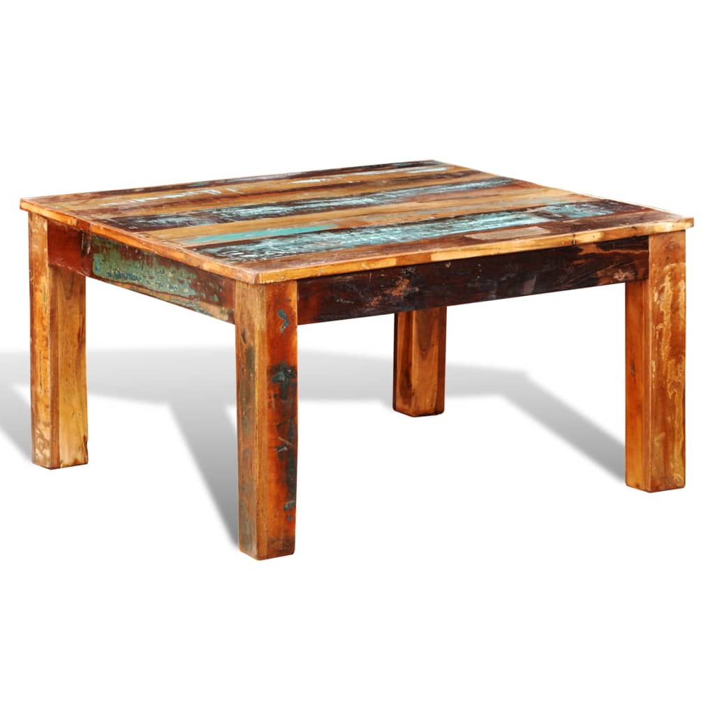 Coffee Table Square Reclaimed Wood - OLBRIT