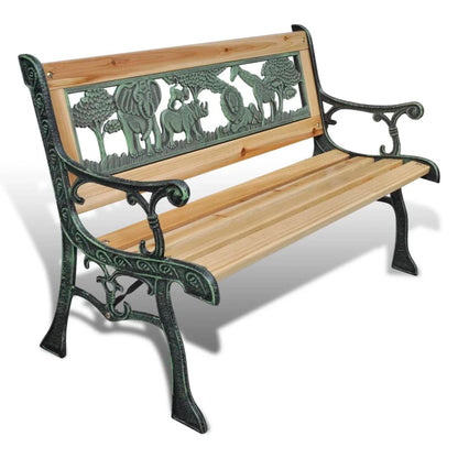 Children Garden Bench 84 cm Wood - OLBRIT