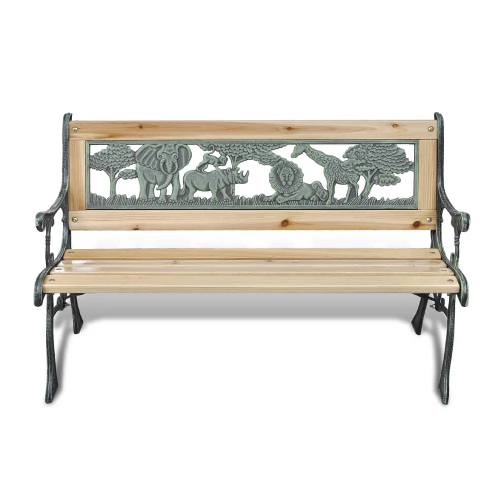 Children Garden Bench 84 cm Wood - OLBRIT